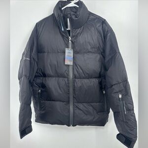 C2H4 Black Down Jacket Chemist Creations Puffer Coat Sz XS